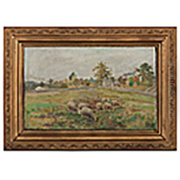 Pastoral Landscape With Sheep - view 1