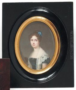 Portrait De Madame Constance Oppermann Nee De Luze by Francois Meuret