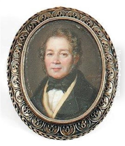 Portrait D'homme En Redingote Grise Vers La Gauche - view 1