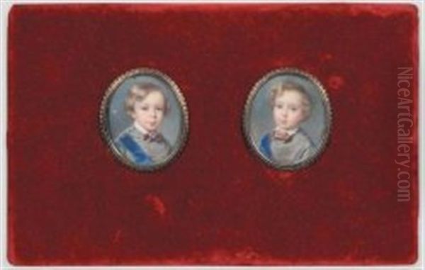Portrait D'enfant En Costume Gris (+ Another; 2 Works) - view 1
