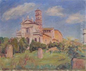 Die Kirche San Francesco In Ripa Bei Rom by Louis Henri de Meuron