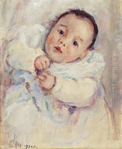 Portrat Eines Babys by Louis Henri de Meuron