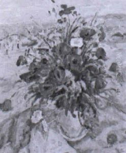 Coquelicots En Bouquet by Louis Henri de Meuron