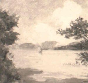 Sommerlicher Ausblick Auf Den See Sommerlicher Ausblick Auf Den See