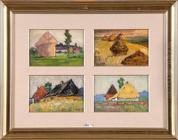 Les Moissons (series Of 4 In 1 Frame) - view 1