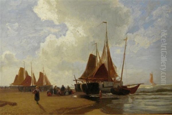 Fischmarkt An Der Hollandischen Kuste - view 1