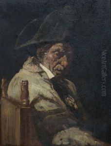 Distraught Seated Older Gentleman