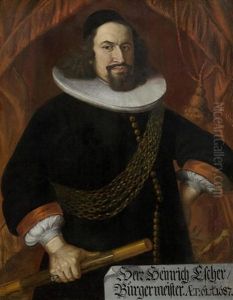 Ehepaar Regula Und Heinrich Escher (pair) by Johann Meyer the Younger