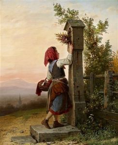 Auf Dem Heimwege by Johann Georg Meyer von Bremen