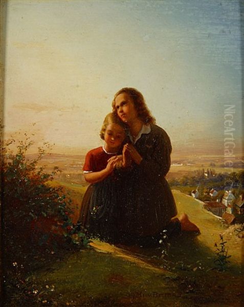Landschap Met Biddende Kinderen (jeune Enfants En Priere Dans Un Paysage) - view 1