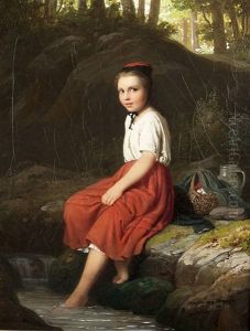 Girl At The Creek