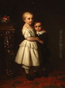 Geschwisterliebe, Brother's And Sister's Love by Johann Georg Meyer von Bremen