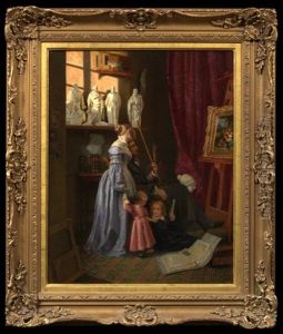 An Artist And His Family In The Atelier
