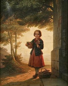 Girl With A Nosegay