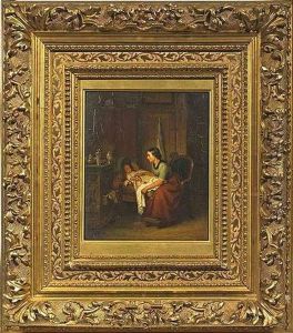 Stubeninterieur by Johann Georg Meyer von Bremen