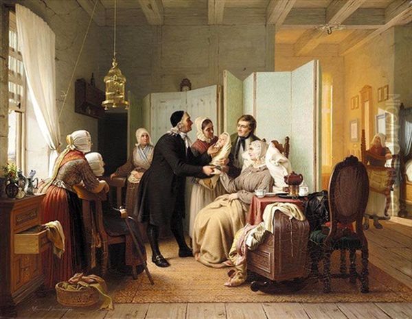 Der Wochenbesuch (the First Visit To The Newborn) - view 1