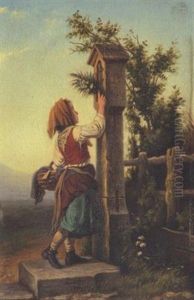 Auf Dem Heimwege by Johann Georg Meyer von Bremen