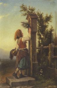 Auf Dem Heimweg by Johann Georg Meyer von Bremen