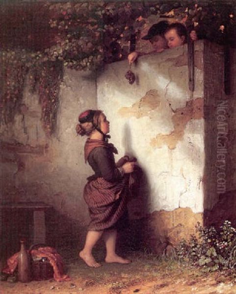 Gathering Grapes - view 1