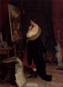Modellpause by Johann Georg Meyer von Bremen