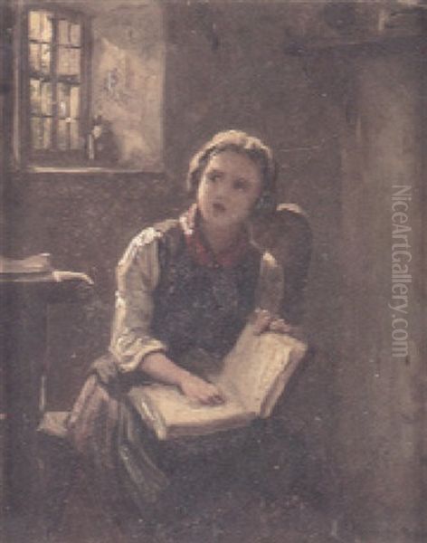 Distracted From Her Reading - view 1