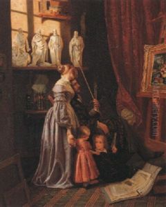 Ein Kunstler Und Seine Familie by Johann Georg Meyer von Bremen