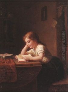 Das Lesende Madchen by Johann Georg Meyer von Bremen