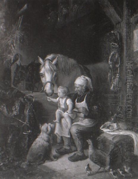 Feeding The Horses - view 1