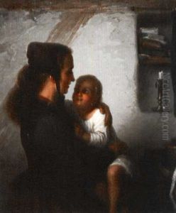 Maternal Bliss by Johann Georg Meyer von Bremen