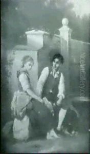 Now Love Begins (by Egisto Ciardi Of Florence) by Johann Georg Meyer von Bremen