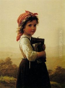A Little Schoolgirl by Johann Georg Meyer von Bremen