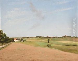Landscape From Hjorlunde Near Slangerup by Carl Vilhelm Meyer