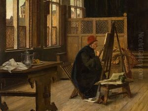Painter In His Studio