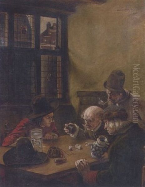 Wurfelspieler In Der Stube - view 1