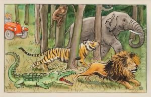 In The Jungle by Elsa Beskow