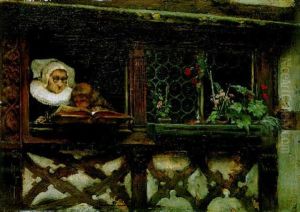 Grossmutter Den Enkel Lesen Lehrend