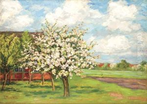 8. Bauerngehoft Im Fruhling by Emmy Meyer