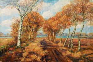 Worpswede In The Autumn by Emmy Meyer