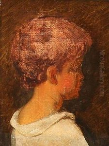 Et Lille Pus (portrait Of A Boy) by Ernst Meyer