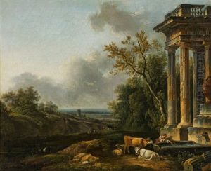 Landscape With Sheperds by Felix Meyer