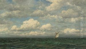 Yachts On The Open Sea (+ Crossing The Horizon; Pair) by Frederick William Meyer