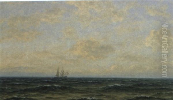 A Brigantine At Dusk - view 1