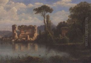 Capriccio Mit Ruinen Am Fluss Capriccio Mit Ruinen Am Fluss
