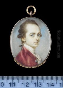 A Gentleman, Wearing Plum-colored Coat by Jeremiah Meyer