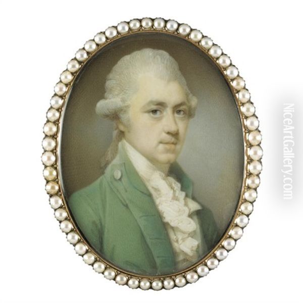 Portrait Of A Gentleman In A Green Coat, White Waistcoat And Jabot - view 1