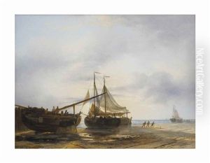 Drying The Nets by Johan Hendrik Meyer
