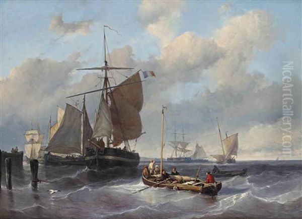 A Seascape With Fishing Boats - view 1