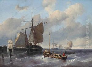 A Seascape With Fishing Boats