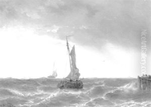 Boats On A Stormy Sea