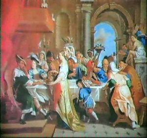 Salome Med Johannes  Doparens Huvud Infor Aegistos Och      Herodias